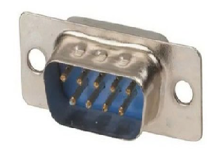DB9 pin D sub connector male connector