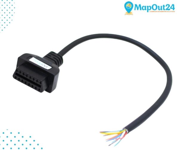 OBD-II Female Connector with wireobd2 extension cable