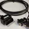 Splitter Obd diagnostic Cable, OBD-DB9-DB9,OBD2 Extension cable