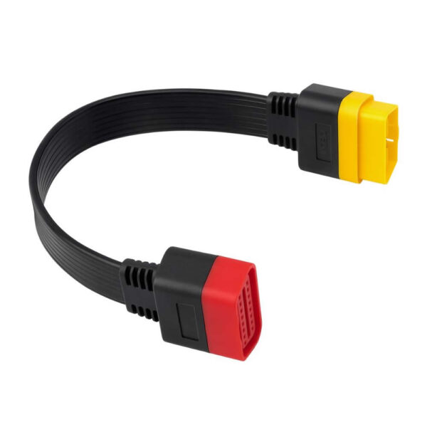 OBD 2 Splitter Adapter Extension Cable Male to Female (30 cm Heavy duty Red Yellow cable).